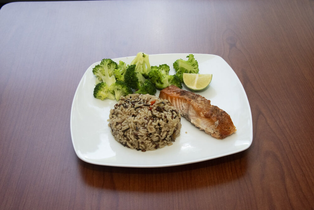 Wild Rice With Salmon